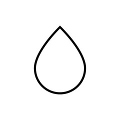 Water drop line icon