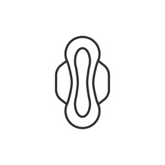 Menstrual hygiene pad icon. Sanitary napkin symbol modern simple vector icon for website design, mobile app, ui. Vector Illustration