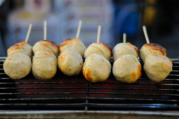 Juicy Skewered Grilled Meat Balls