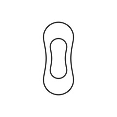 Woman hygiene pad icon. Vector Illustration