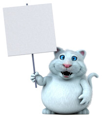 Fun cat - 3D Illustration