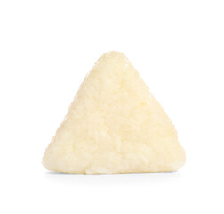 Traditional Japanese onigiri on white background