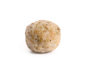Traditional Japanese onigiri on white background