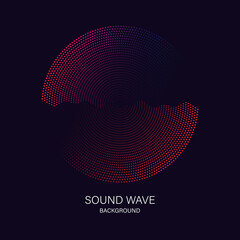 Sound wave equalizer suitable for poster, background or etc. Music soundwave design isolated on light gray backdrop. Vector Illustration