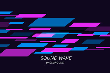 Sound wave equalizer suitable for poster, background or etc. Music soundwave design isolated on light gray backdrop. Vector Illustration