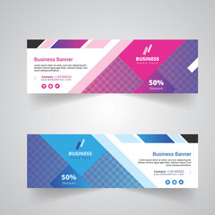 Corporate Business Concept Bannar Design. Web Banner Template.