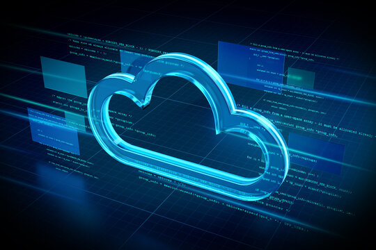 Cloud abstract background illustration - 3d rendering