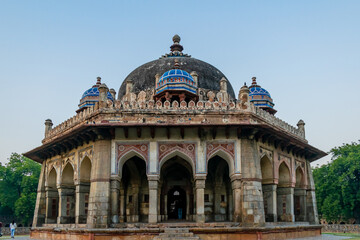 Delhi, India; Feb, 2020 : a view of the Isa Khan's Tomb, Delhi, India	