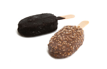 ice cream on a stick isolated