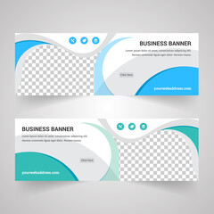 Corporate Business Concept Bannar Design. Web Banner Template.