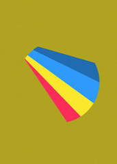 Magenta Pink color Crossing lines generativeart style colorful illustration