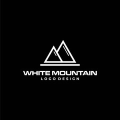 Modern and clean logo design of mountain on clear background colours - EPS10 - Vector.