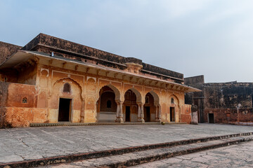 Obraz premium A pavilion inside the Jaigarh Fort, Jaipur, Rajasthan, India