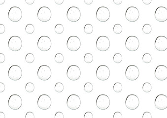 Pattern from cosmetic gel for facials.Oxygen gel