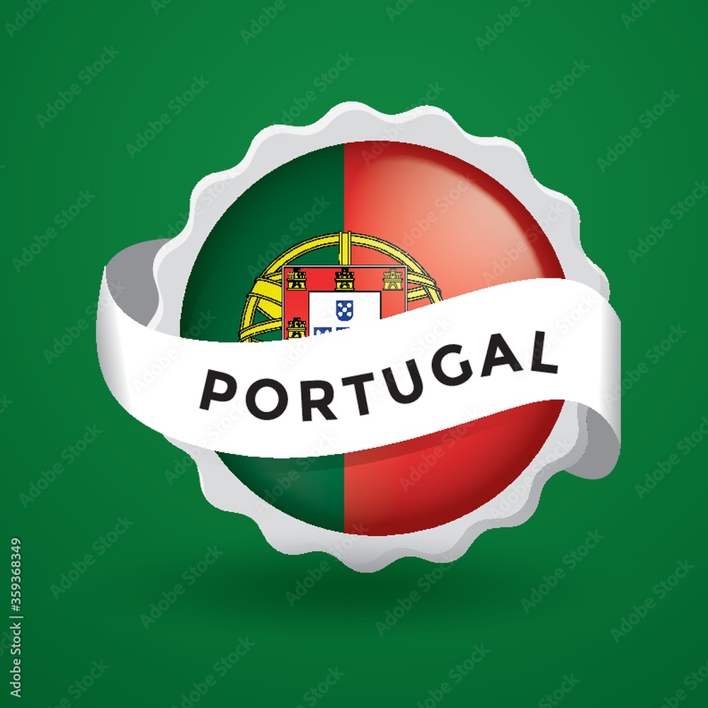 Poster portugal flag icon