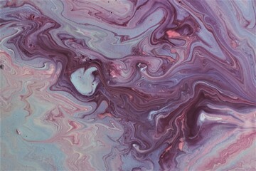 Abstract gray-lilac marble background. Game of colors. Acrylic texture. Wallpaper, mixing, modern...