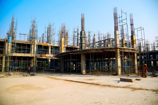 pune, India - march 2018 : new construction of building in pune