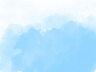 abstract blue sky watercolor brush background texture