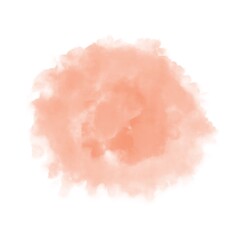 Orange watercolor brush strokes abstract background