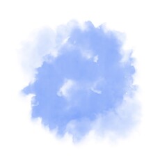 Fototapeta na wymiar Blue watercolor brush strokes abstract background