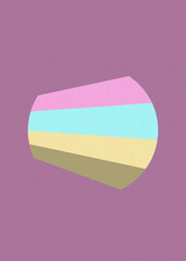 Blue Ice color Crossing lines generativeart style colorful illustration