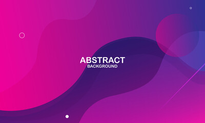 Liquid color background design. Pink elements with fluid gradient. Dynamic shapes composition. Vector illustration