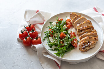 Orange Walnut Chicken Salad top view