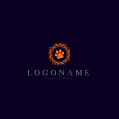 Abstract paw logo template - Eps 10
