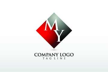 MY, YM company logo vector