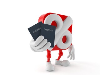 Percent character holding passports