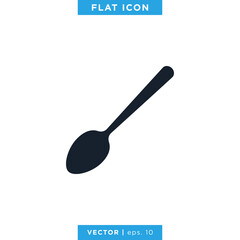 Food, Restaurant Icon Vector Logo Design Template. Spoon, Fork and Knife Symbol