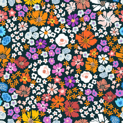 Seamless print with wildflowers. - 359382378