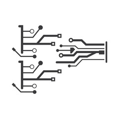 Circuit Logo Template vector