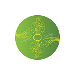 Circuit Logo Template vector