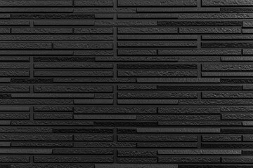 Black stone brick texture and background ,Wall dark brick wall texture background.