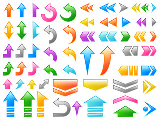 ゲーム／矢印／グラデーション／B