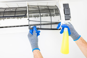 Aircondition service and maintenance, fixing AC unit and cleaning / disinfecting the filters from...