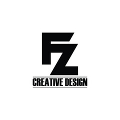 Letter FZ logo design vector. monogram logo vector illustration.