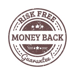 money back guarantee label