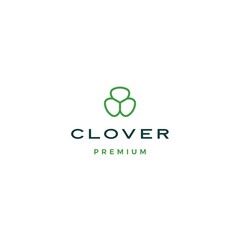 clover leaf logo vector icon illustration