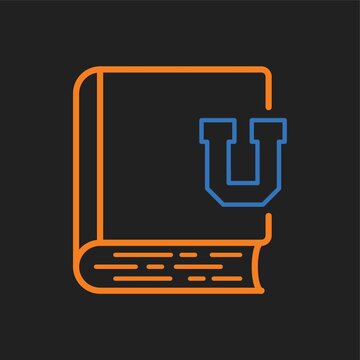recommend clip art: book with letter u icon