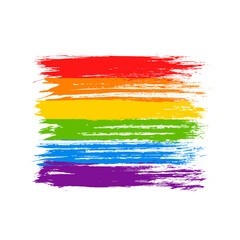 LGBT flag. LGBT pride flag of gay and lesbian, besexual and transgender. Human rights, sex orientation and tolerance concept. Rainbow colors