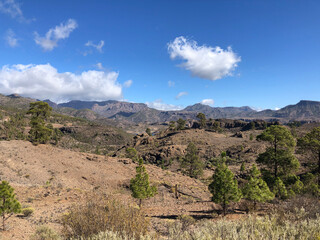 Scenery around Las Ninas Reservoir on Gran Canaria