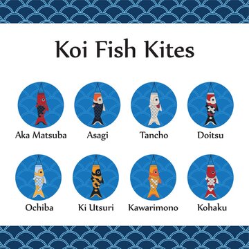 Collection Of Koi Fish Kites