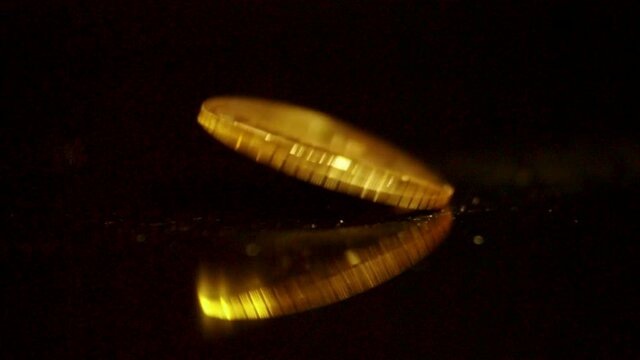 Gold Philharmoniker Bullion M&uuml;nze Zeitlupe