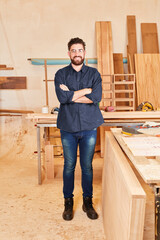 Young man as a craftsman apprentice