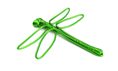 realistic 3d render of emperor dragonfly