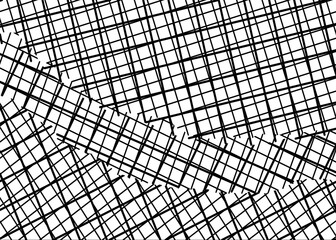 geometric square line pattern abstract background in black and white