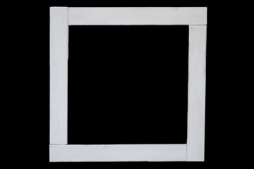 Simple square grey frame on black with copyspace