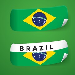 brazil flag stickers